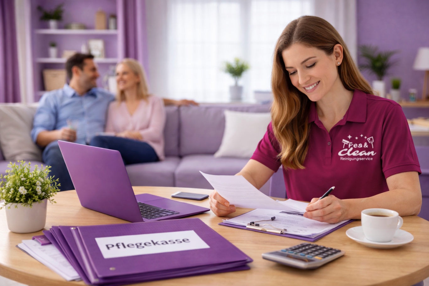 Hyla Staubsauger Schwarzer Staubsauger neben einem großen Topf mit grüner Pflanze auf einem Teppich.